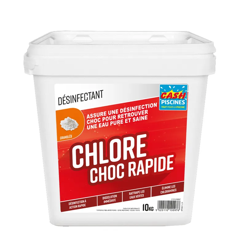 CHLORE CHOC RAPIDE GRANULES 10KG 1 CHLORE CHOC RAPIDE GRANULES 10KG