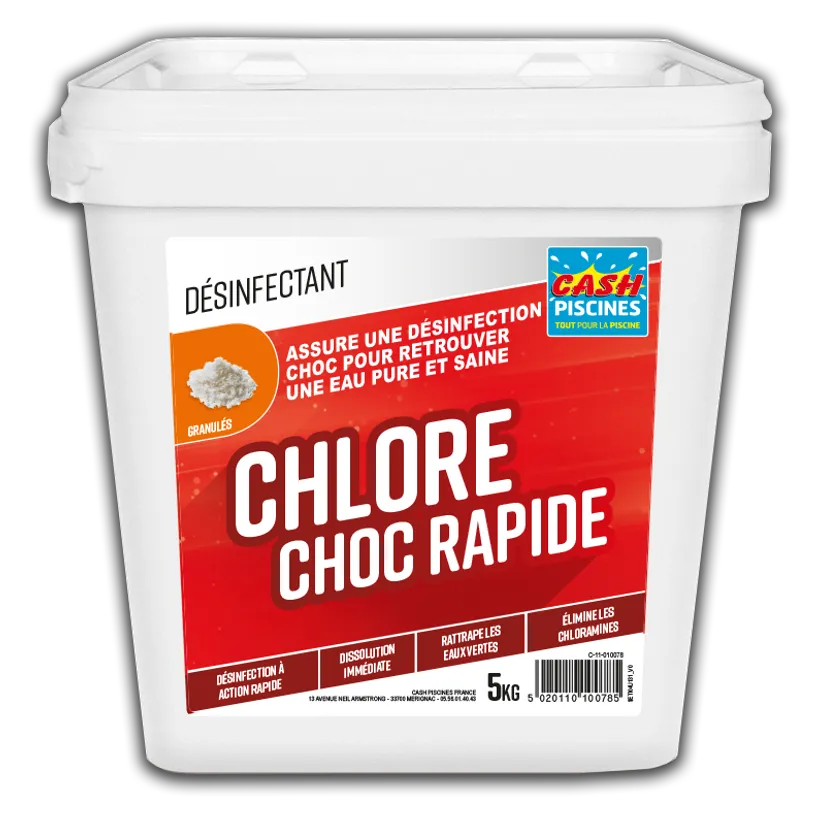 CHLORE CHOC RAPIDE GRANULES 5KG 1 CHLORE CHOC RAPIDE GRANULES 5KG