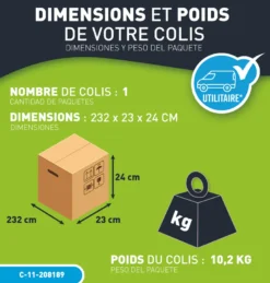 DOUCHE SOLAIRE ALU DROITE 40L + RINCE PIED -Racer Soldes Boutique douche solaire alu droite 40l rince pied 2