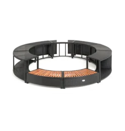 ENTOURAGE ROTIN NOIR SPA GONFLABLE Diam. 200cm 7 ENTOURAGE ROTIN NOIR SPA GONFLABLE Diam. 200cm -Racer Soldes Boutique entourage rotin noir spa gonflable diam 200cm 2