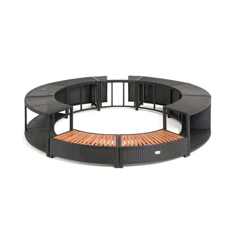 ENTOURAGE ROTIN NOIR SPA GONFLABLE Diam. 200cm 3 ENTOURAGE ROTIN NOIR SPA GONFLABLE Diam. 200cm - Image 3