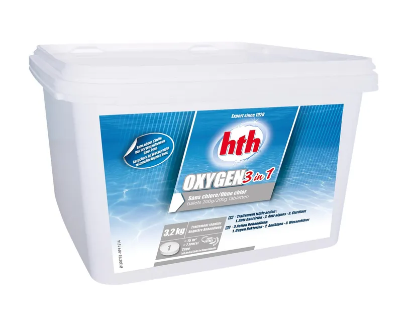 HTH OXYGENE ACTIF 3 En 1 3.2KG 1 HTH OXYGENE ACTIF 3 En 1 3.2KG