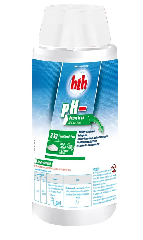 HTH PH MOINS MICRO-BILLES 3kg 1 HTH PH MOINS MICRO-BILLES 3kg