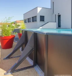 PISCINE ACIER 6,10x3,75 H 1,20 GRAPHITE 11 PISCINE ACIER 6,10x3,75 H 1,20 GRAPHITE -Racer Soldes Boutique piscine acier 6 10x3 75 h 1 20 graphite 5