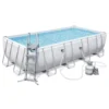 PISCINE BESTWAY POWER STEEL RECTANGULAIRE 5.49 X 2.74 H 1.22