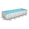 PISCINE BESTWAY POWER STEEL RECTANGULAIRE 6,40 X2,74 X1,32 + GROUPE DE FILTRATION