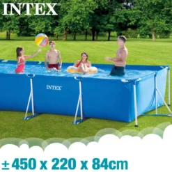 PISCINE INTEX METAL FRAME JUNIOR RECT. 4,50x2,20 H 0,84 -Racer Soldes Boutique piscine intex metal frame junior rect 4 50x2 20 h 0 84 2